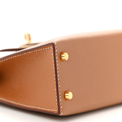 Hermes Epsom Horseshoe Mini Kelly Sellier 20 Gold 9 of 12