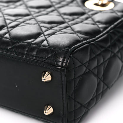 Christian Dior Lambskin Cannage Small Lucky Badges My Lady Dior Black 13 of 17