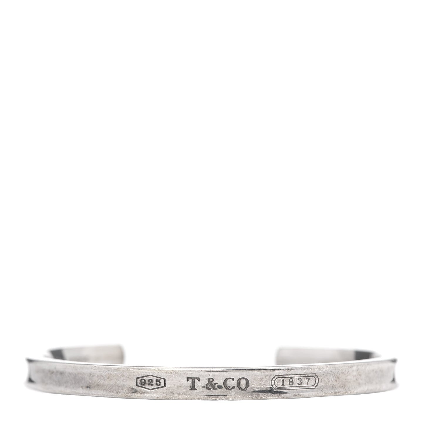 Sterling Silver Narrow 1837 Cuff Bracelet