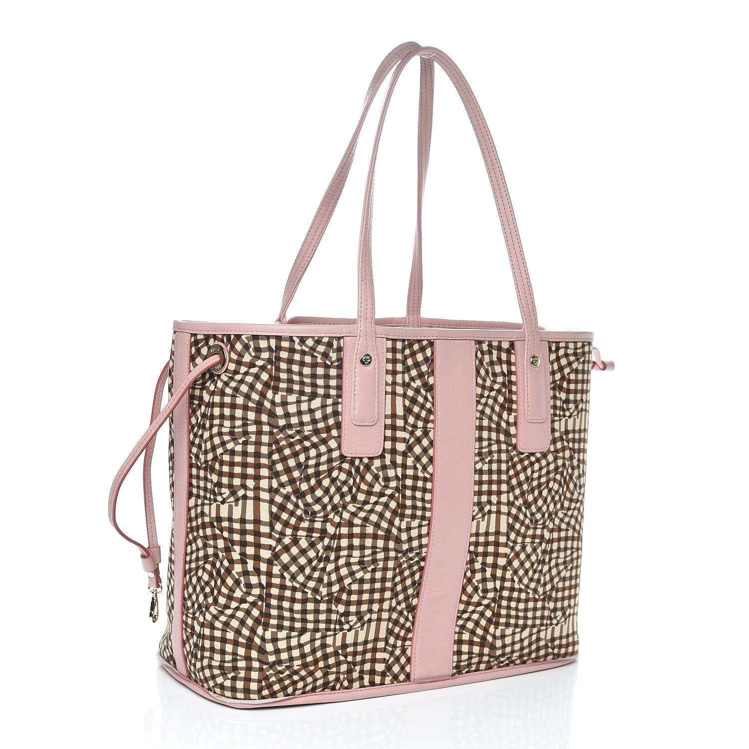 MCM Visetos Medium Liz Reversible Shopper Tote Soft Pink 8 of 12