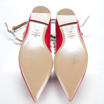 Valentino Garavani Patent Rockstud Cage Ballerina Flats 39.5 Cyclamin Poudre 5 of 8