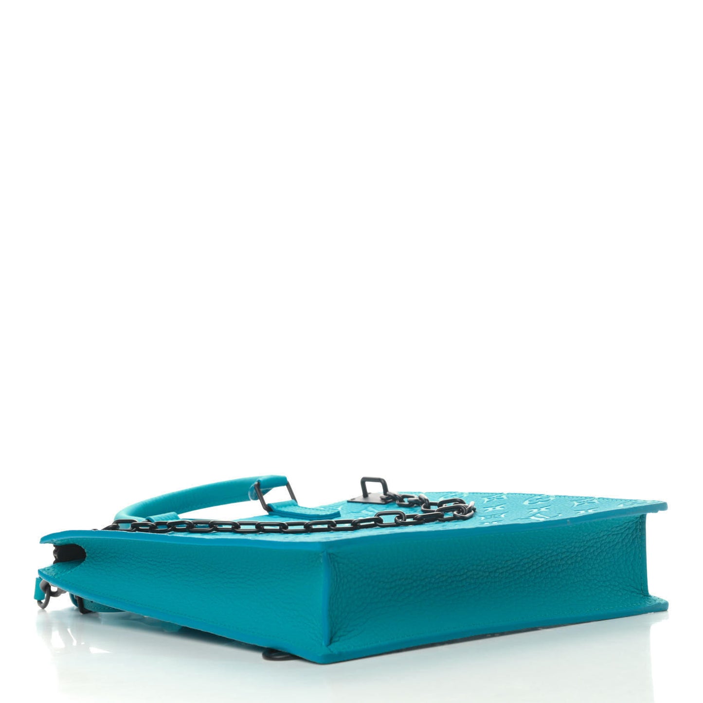 Taurillon Monogram Sac Plat Messenger Turquoise