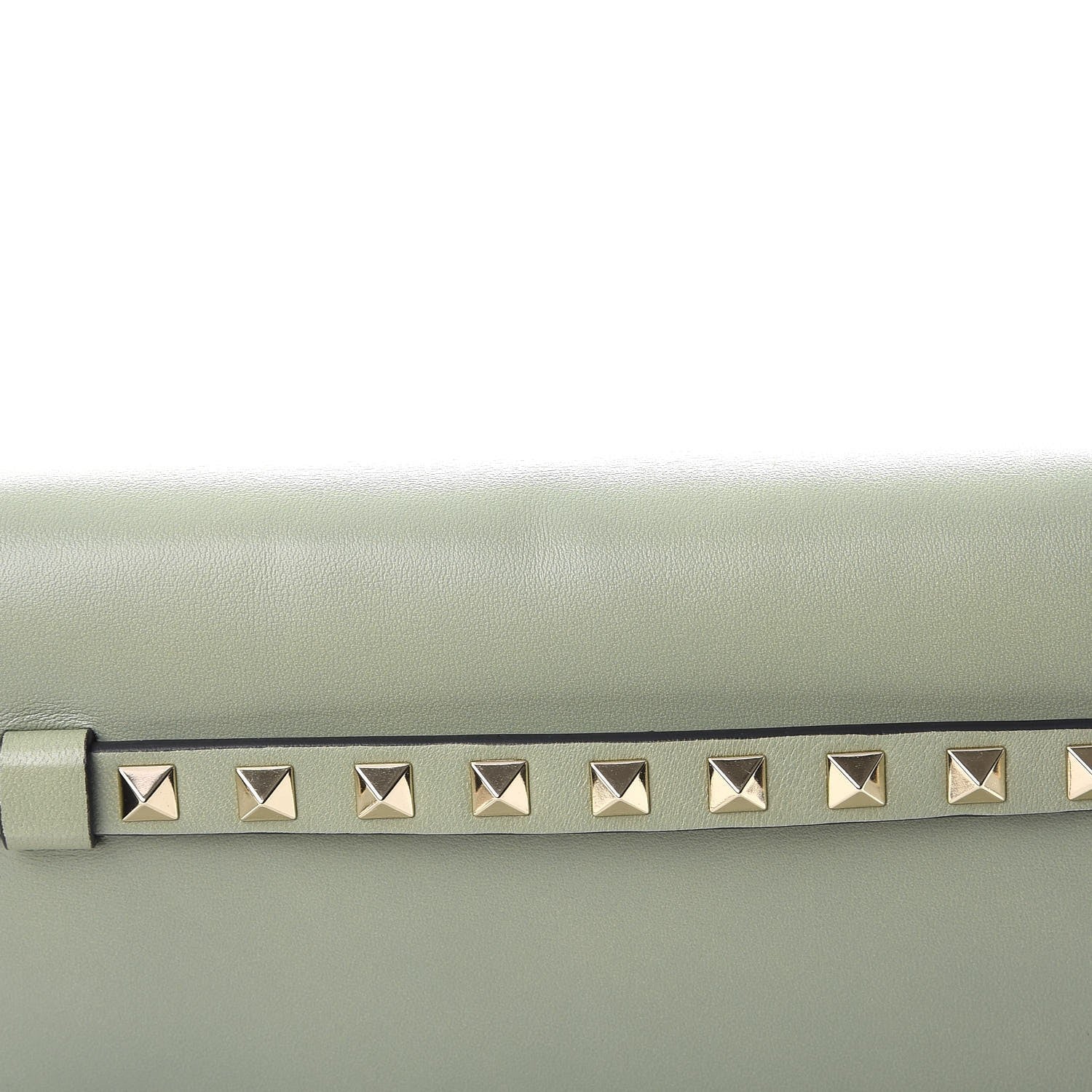 Valentino Garavani Nappa Rockstud Wristlet Clutch Green Tea Sorbet 8 of 8