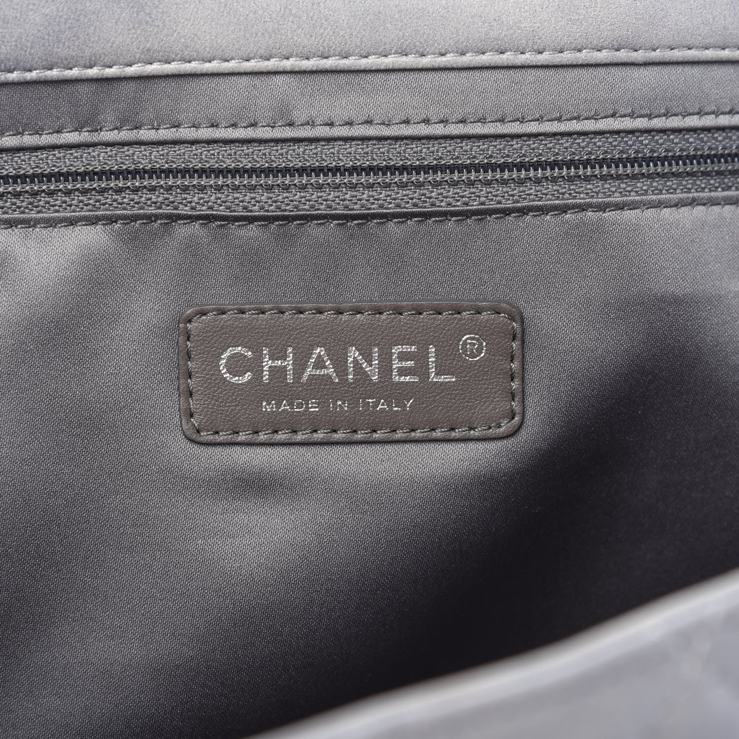 Chanel Lambskin Quilted Jumbo Coco Rain Flap Grey 8 of 12