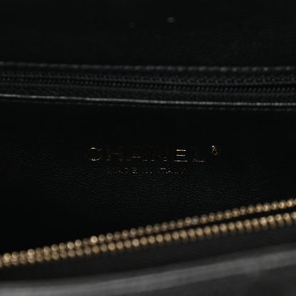 Chanel Caviar Lizard Quilted Small Coco Handle Flap Black 5 of 9