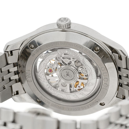 Gucci Stainless Steel 40mm G-Timeless Skeleton Charm Automatic Watch 4 of 5