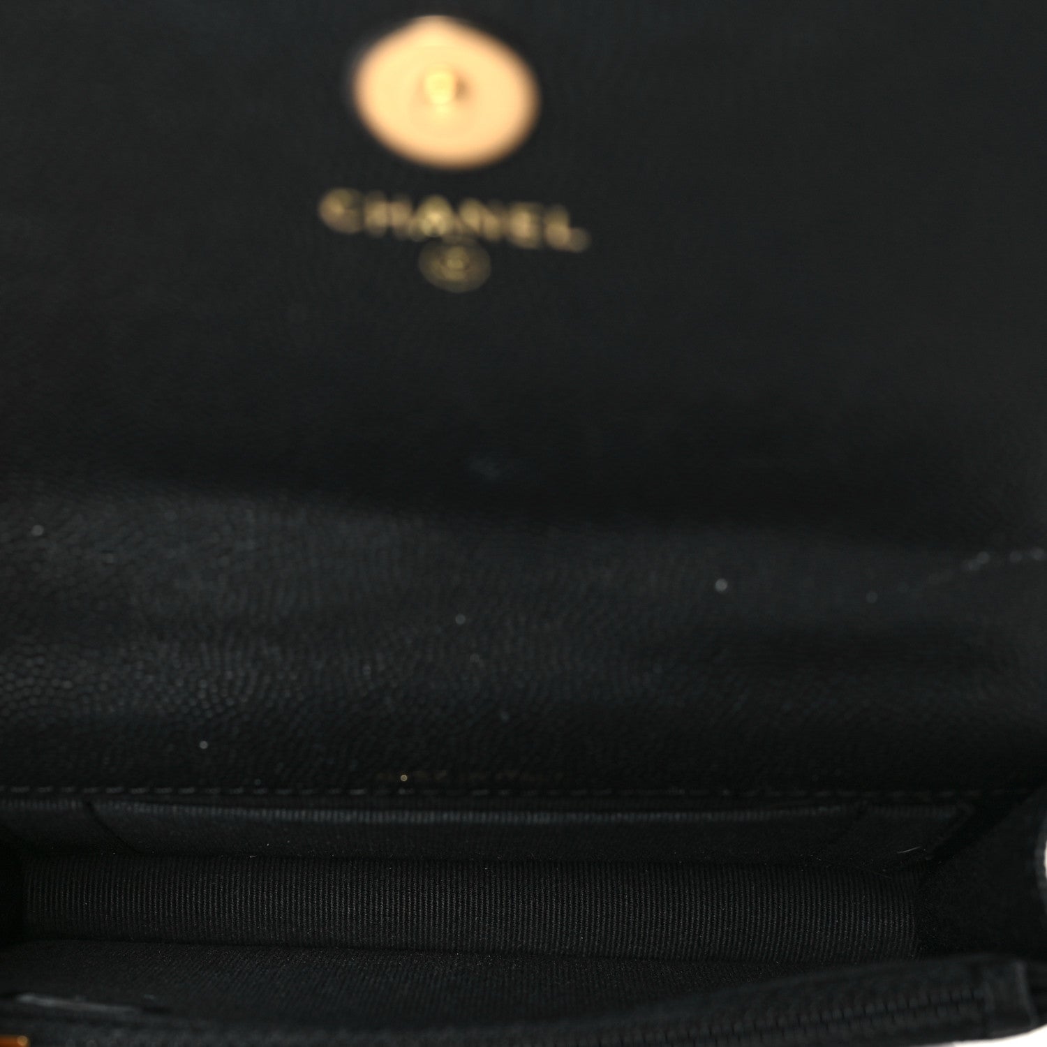 Chanel Caviar Quilted Pocket Twins Clutch With Chain Black 5 of 10
