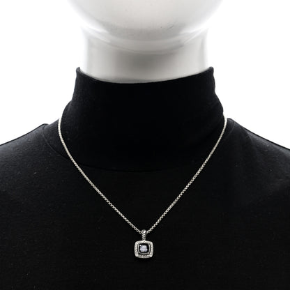 David Yurman Sterling Silver Diamond Black Orchid 7mm Petite Albion Necklace 2 of 4