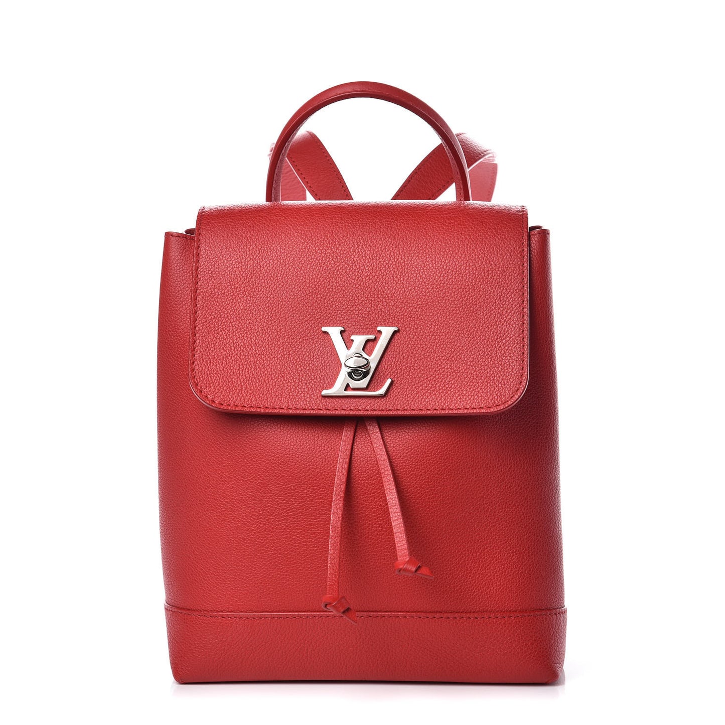 Soft Calfskin Lockme Backpack Rubis