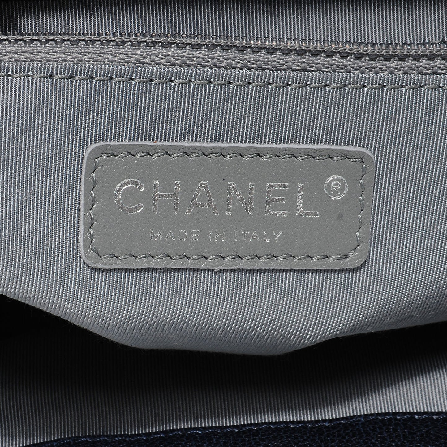 Calfskin Chain Around Medium Messenger Bag Navy