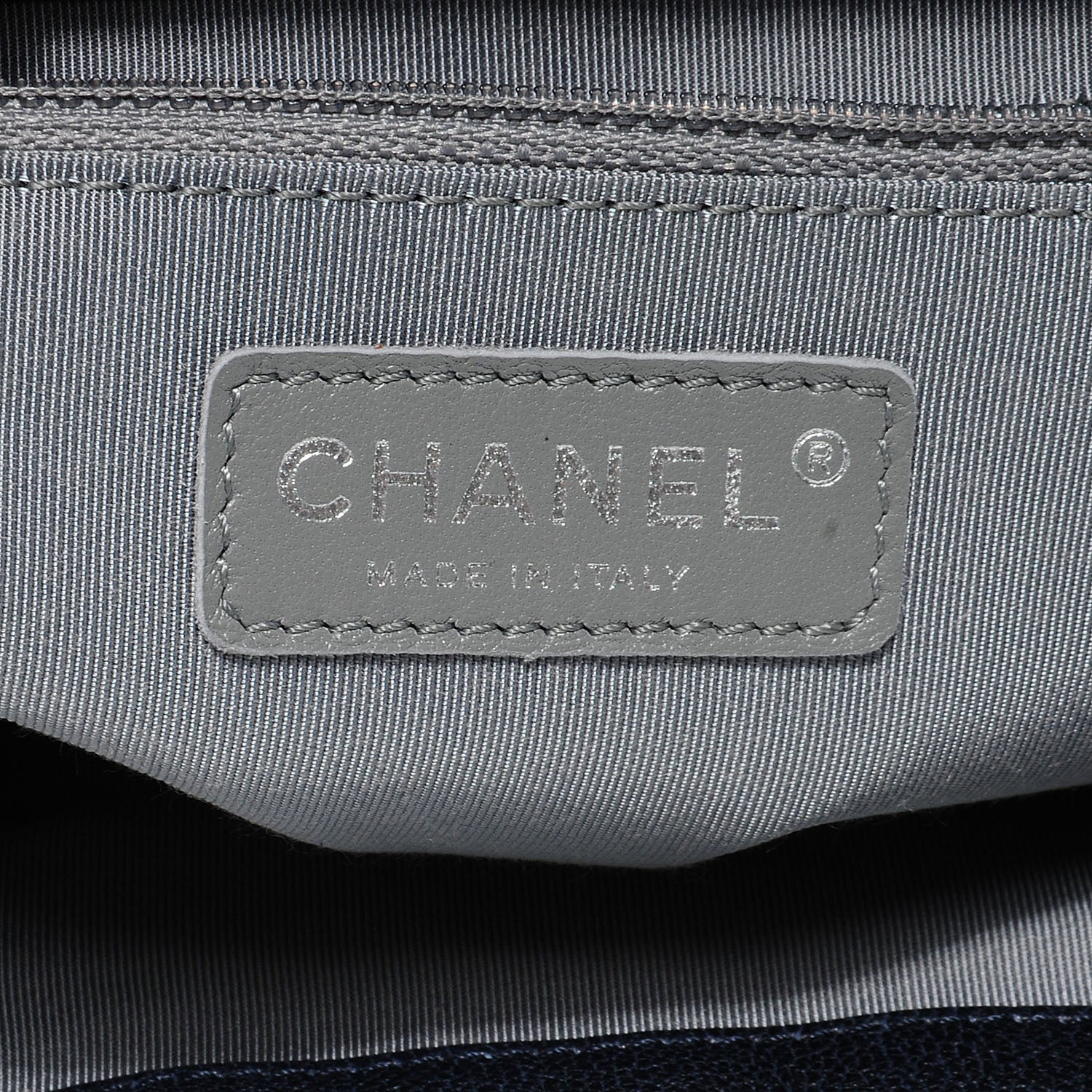 Chanel Calfskin Chain Around Medium Messenger Bag Navy 8 of 9