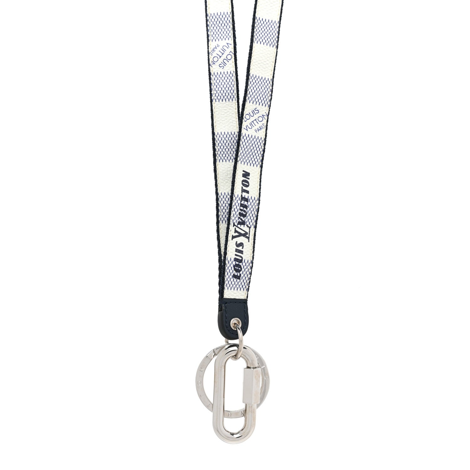 Louis Vuitton Damier Coastline Lanyard Key Holder White 1 of 4
