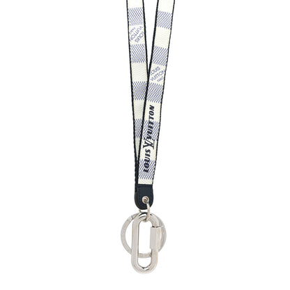 Louis Vuitton Damier Coastline Lanyard Key Holder White 1 of 4