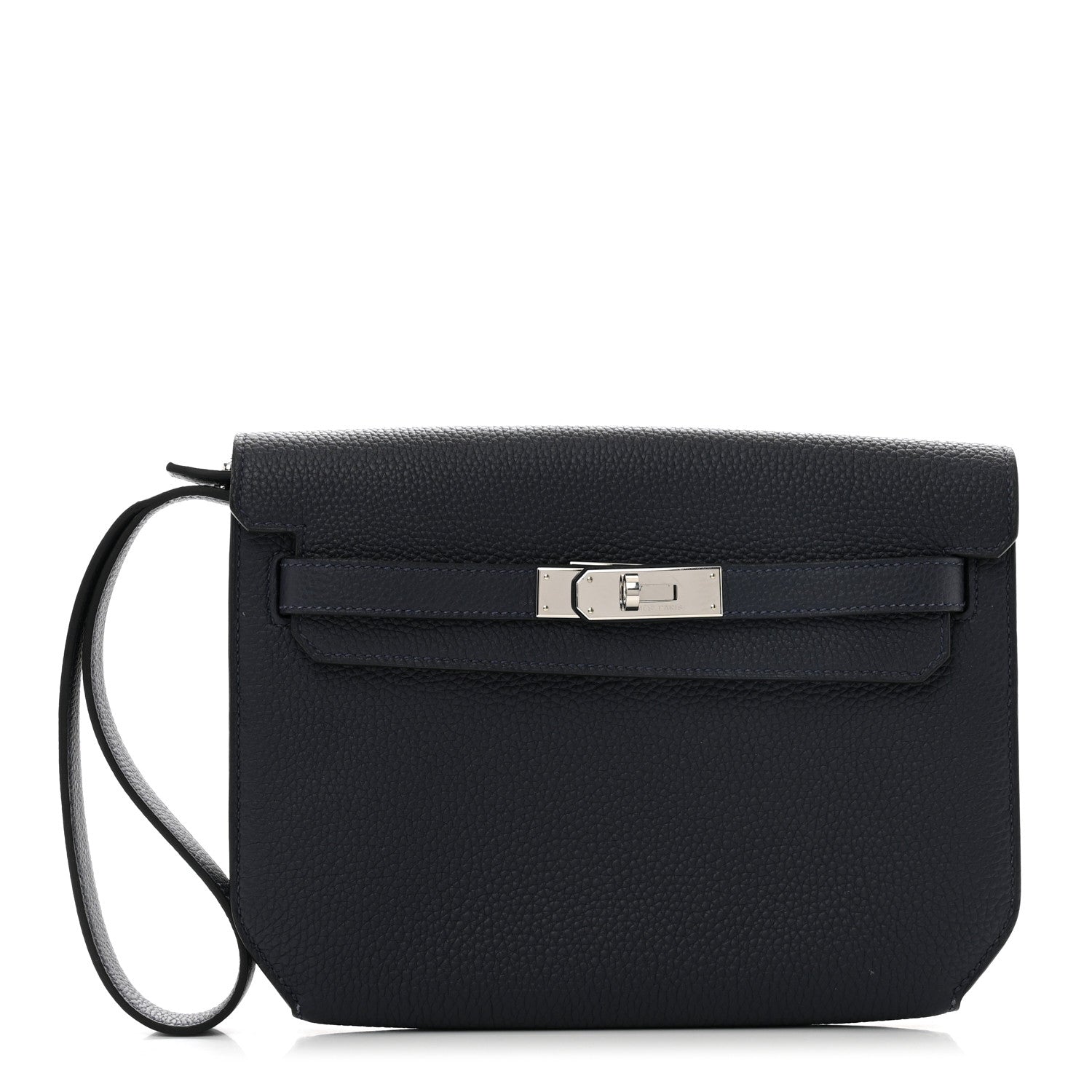 Hermes Togo Kelly Depeches 25 Pouch Bleu Nuit 1 of 8