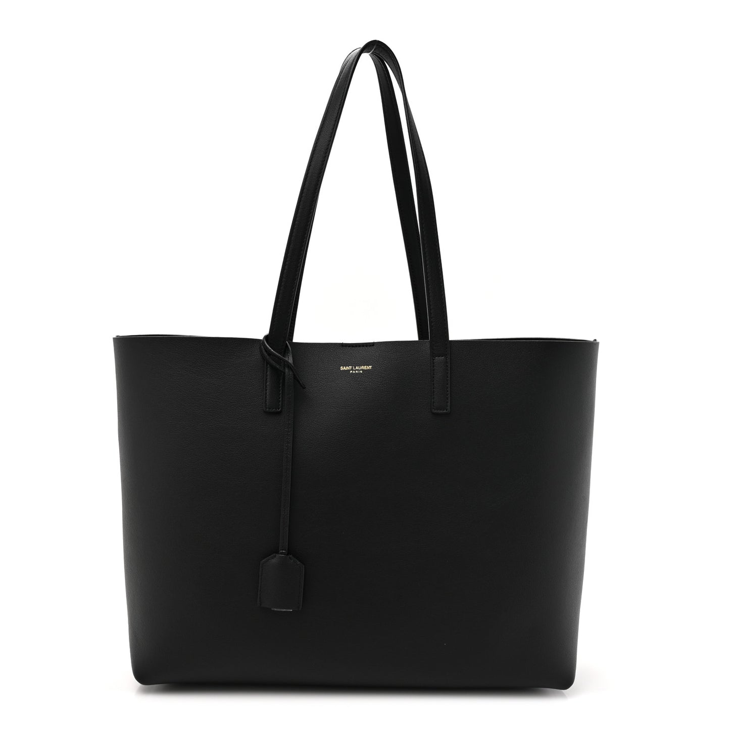 Calfskin Large Shopping Tote Black