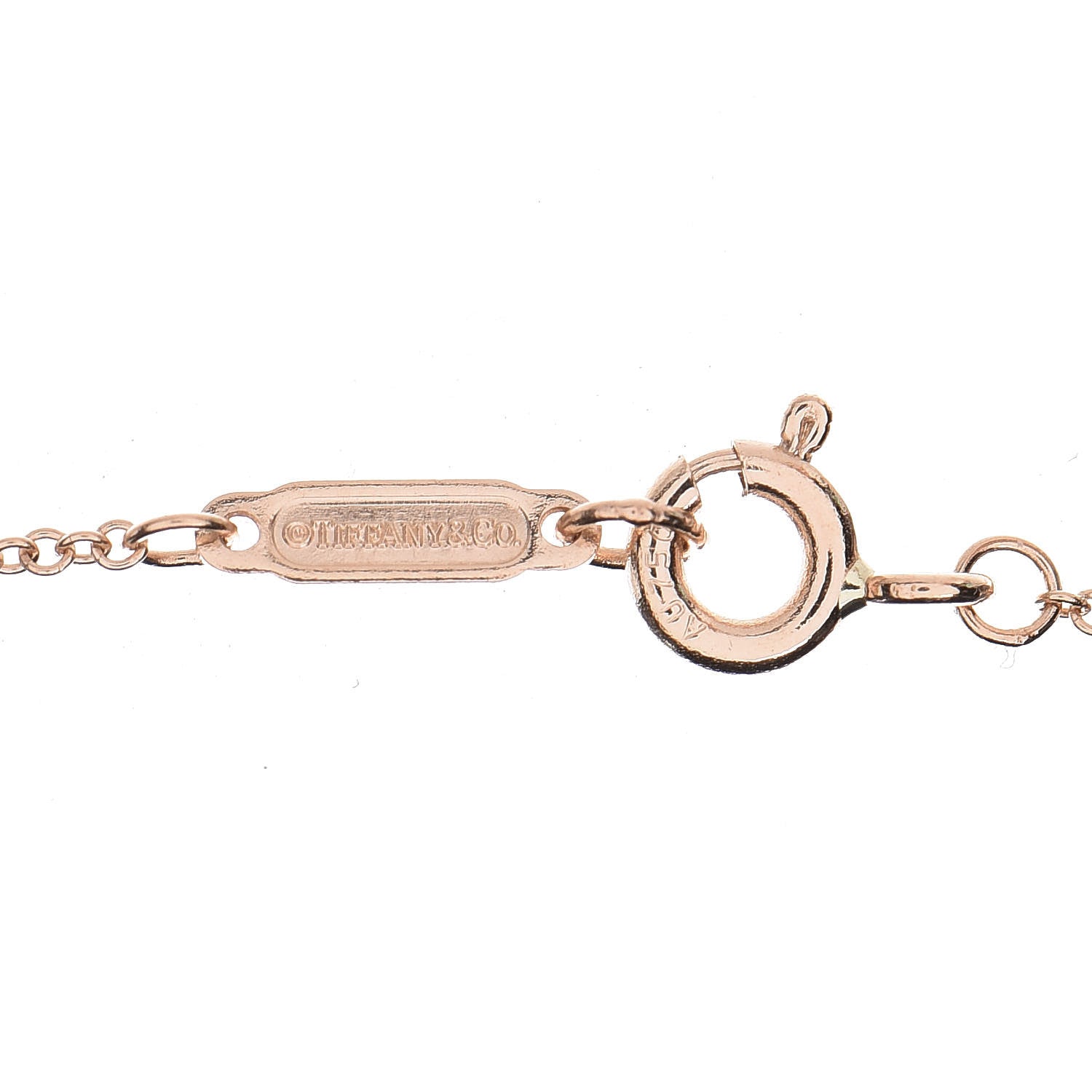 Tiffany 18K Rose Gold Infinity Endless Necklace 6 of 7