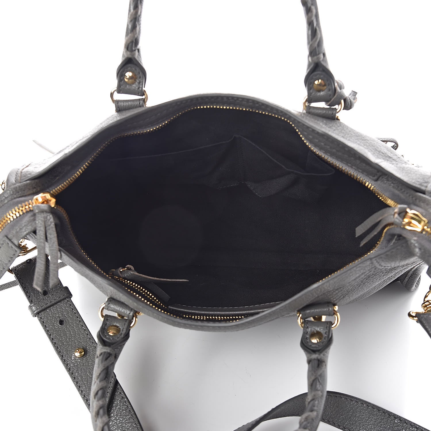 Balenciaga Chevre Gold Metallic Edge Hardware S City Gris Acier 5 of 9
