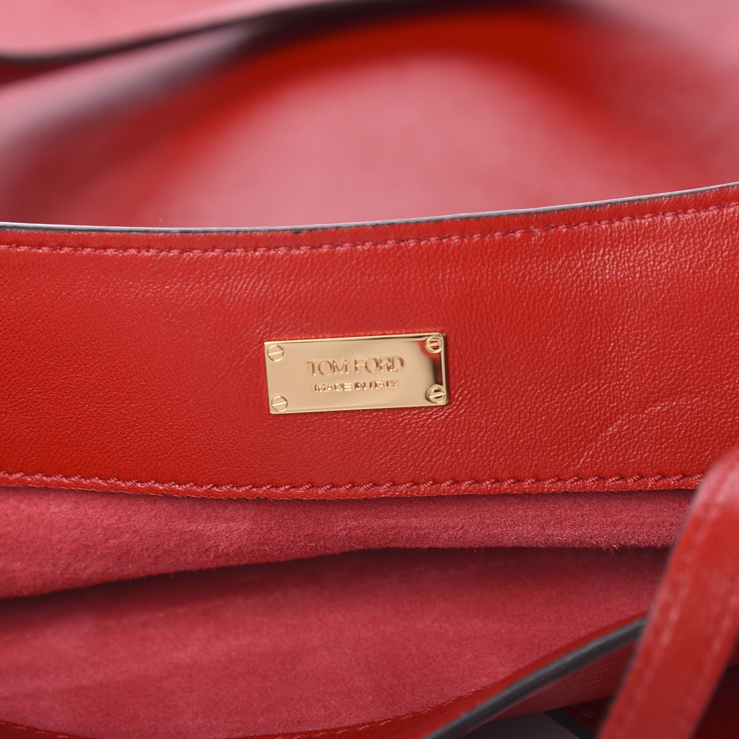 Tom Ford Ramskin Alix Shoulder Bag Flame Red 6 of 9