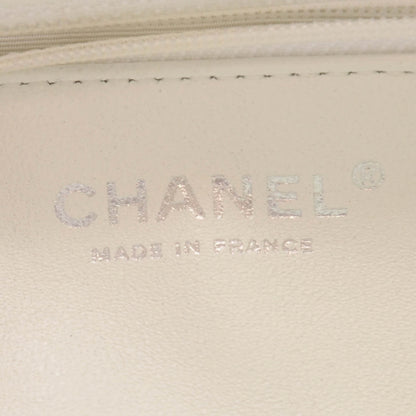 Chanel Caviar Quilted Timeless Clutch White 5 of 7