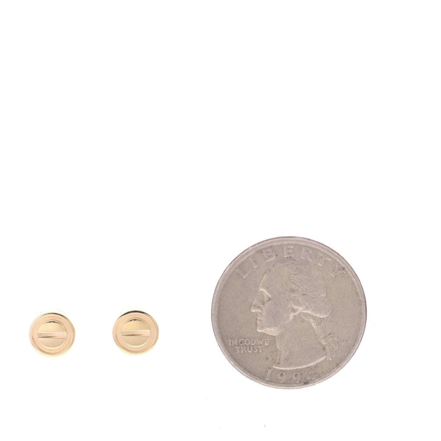 18K Yellow Gold LOVE Earrings