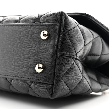 Chanel Caviar Quilted Mini Coco Handle Flap Black 10 of 10