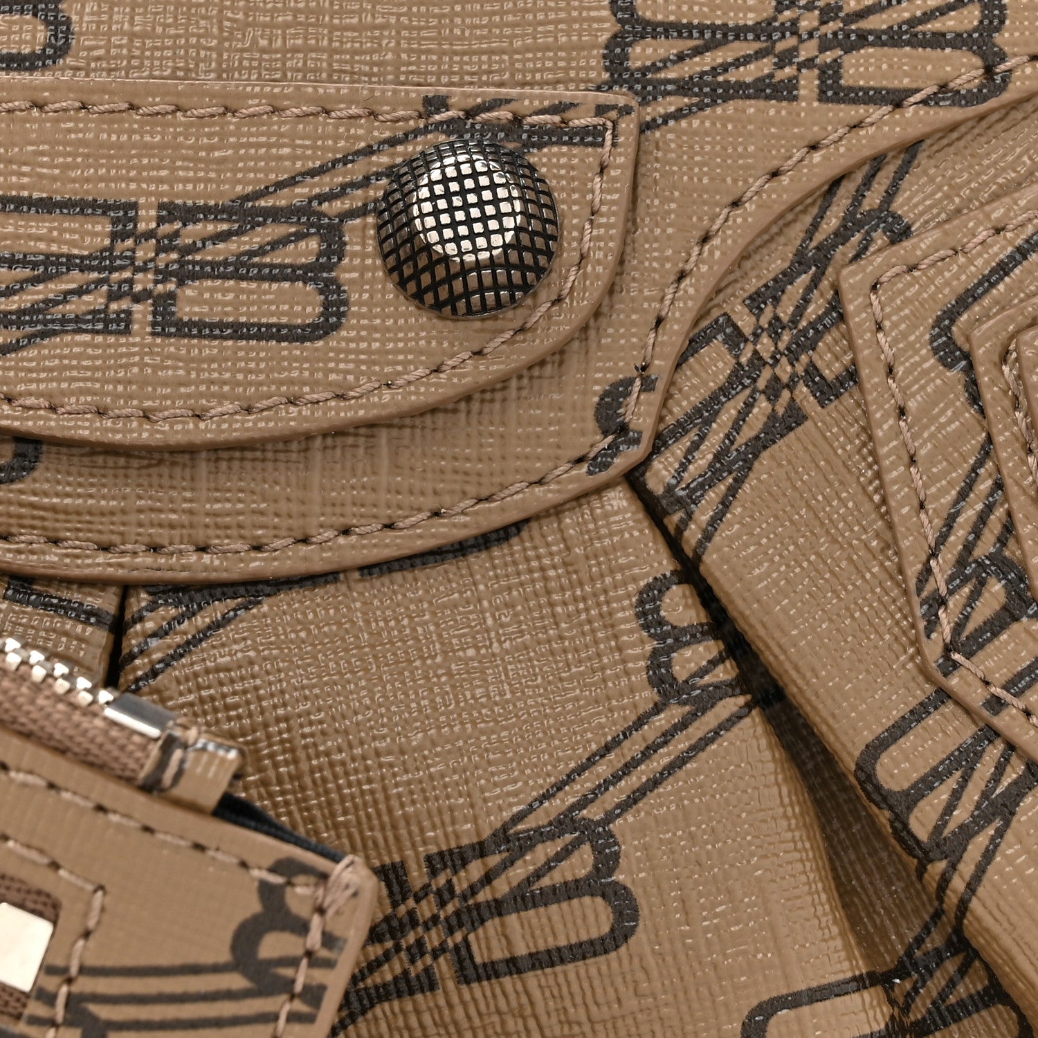 Balenciaga Coated Canvas BB Monogram Le Cagole Shoulder Bag XS Beige Brown 8 of 10