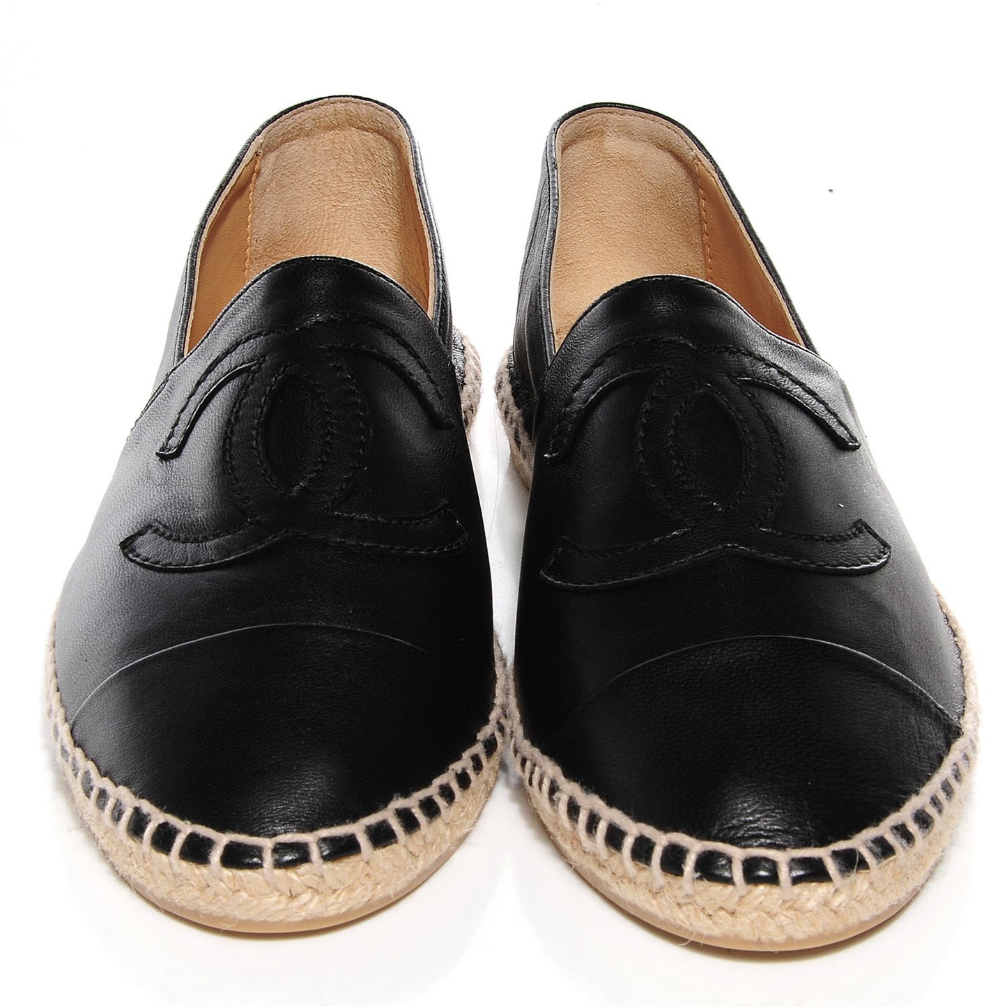 Lambskin CC Espadrilles 37 Black