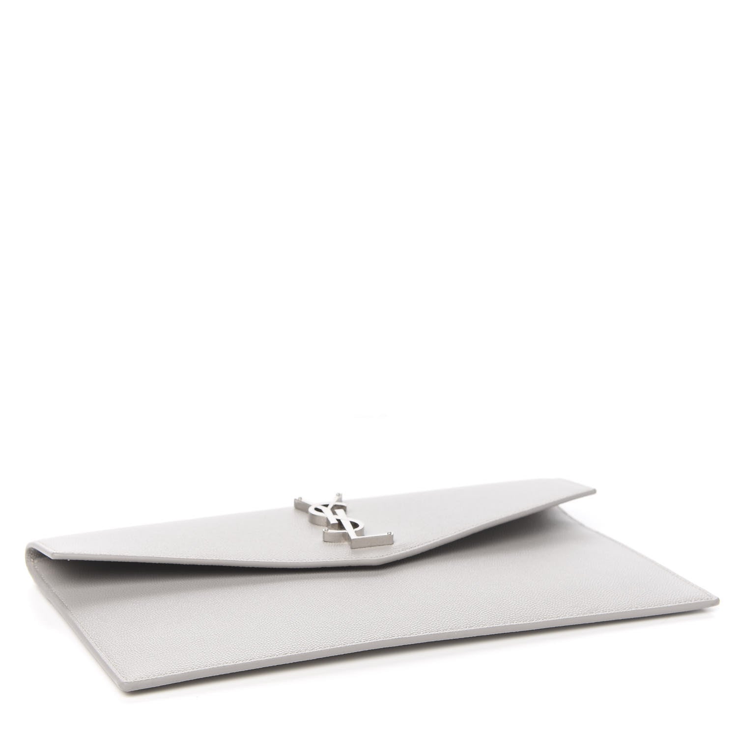 Saint Laurent Grain De Poudre Uptown Pouch Granite 3 of 7