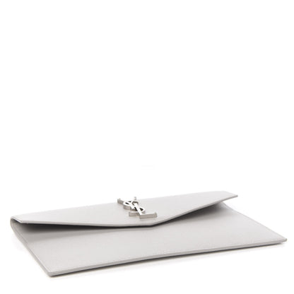 Saint Laurent Grain De Poudre Uptown Pouch Granite 3 of 7