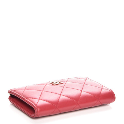 Chanel Lambskin Quilted Key Holder Case Red 4 of 8