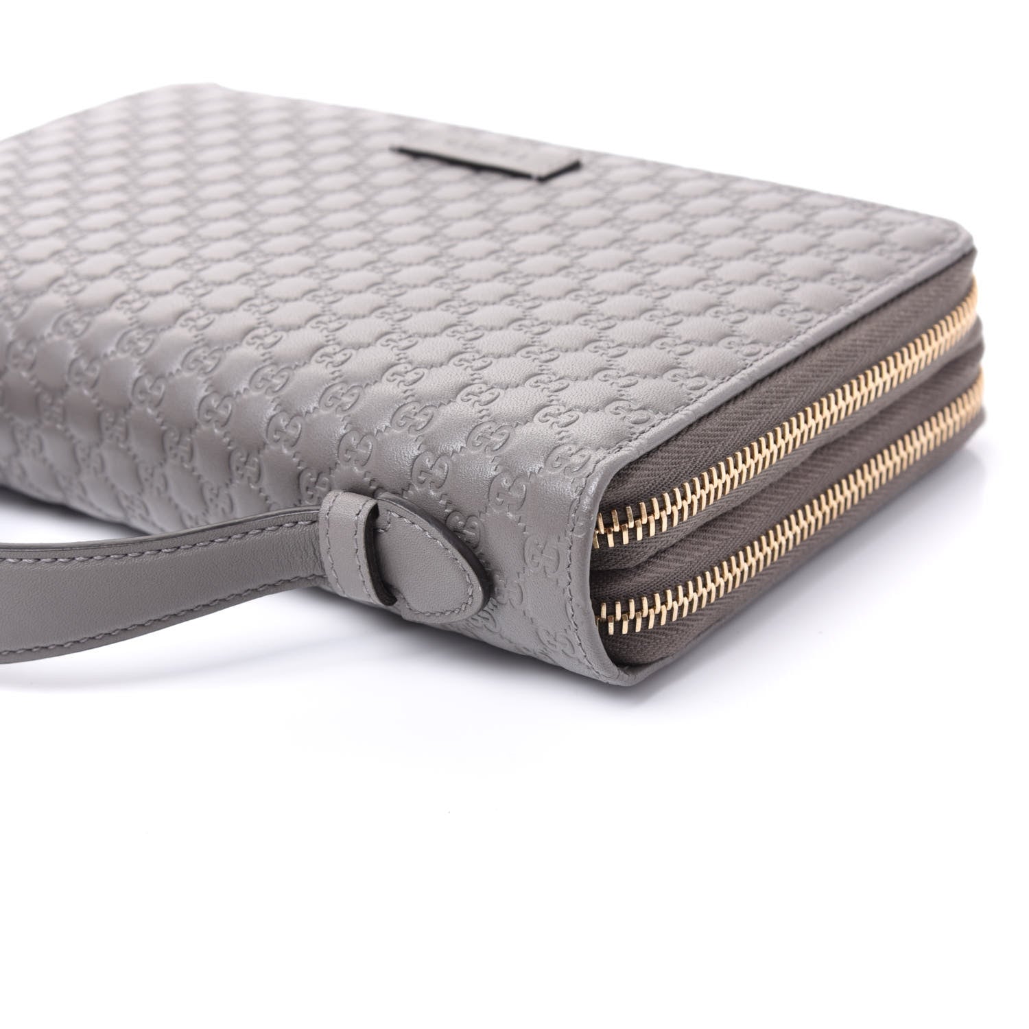 Gucci Soft Microguccissima Zip Around Top Handle Travel Wallet Loess 7 of 9