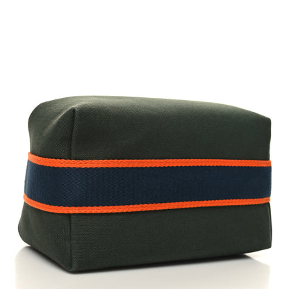 Hermes Canvas Small Bride-A-Brac Pouch Vert Foret 4 of 11