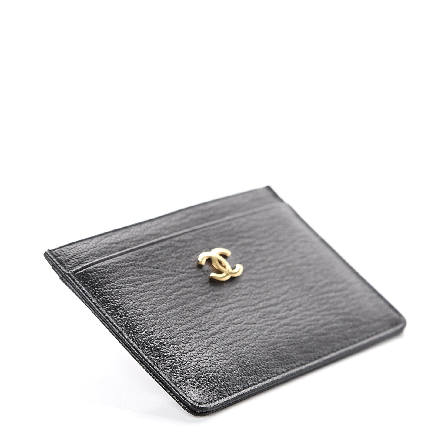 Goatskin CC Card Holder Black