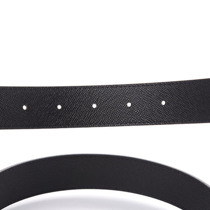 Louis Vuitton Calfskin Monogram 30mm LV Initiales Reversible Belt 85 34 Black 5 of 6