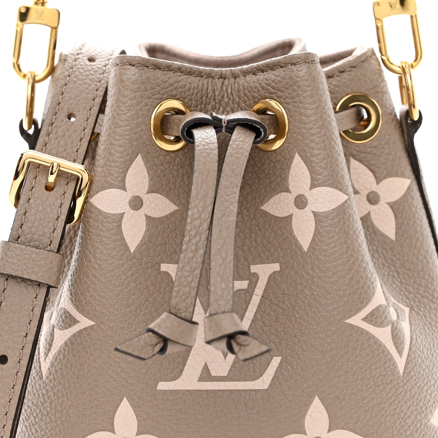 Louis Vuitton Empreinte Monogram Giant Nano Noe Tourterelle Creme 7 of 9