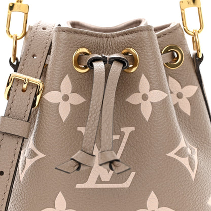 Louis Vuitton Empreinte Monogram Giant Nano Noe Tourterelle Creme 7 of 9