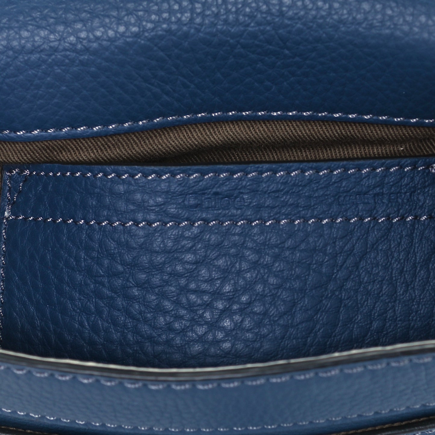 Calfskin Mini Marcie Round Crossbody Bag Royal Navy