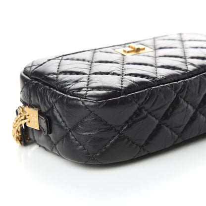 Chanel Aged Calfskin Quilted Mini Reissue Camera Case Black 5 of 10