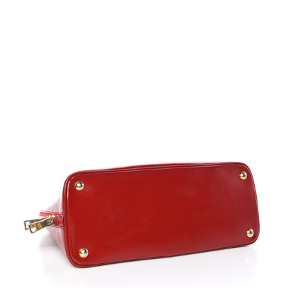 Prada Saffiano Vernice Medium Promenade Tote Rosso 4 of 13