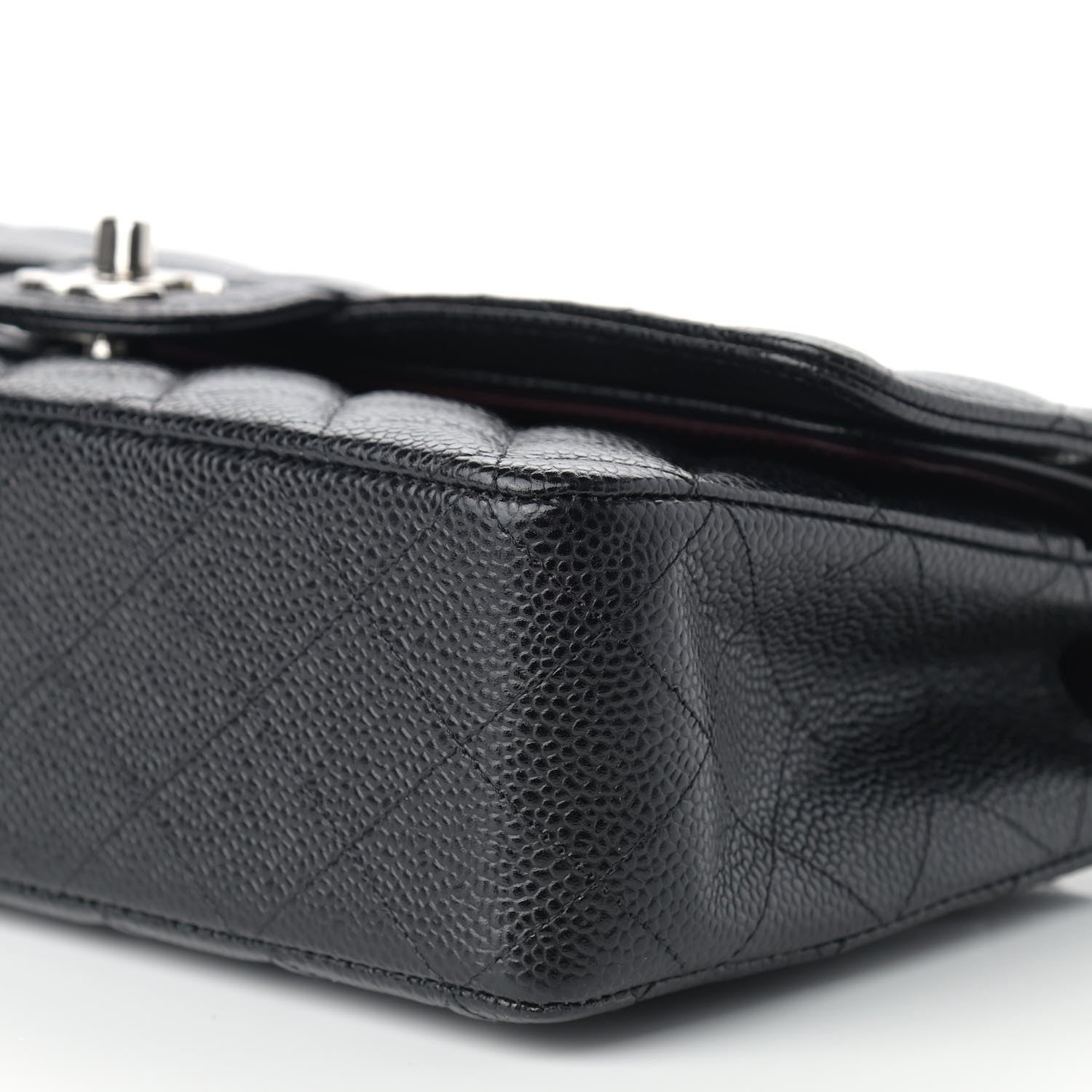 Chanel Caviar Quilted Medium Double Flap Black 8 of 9