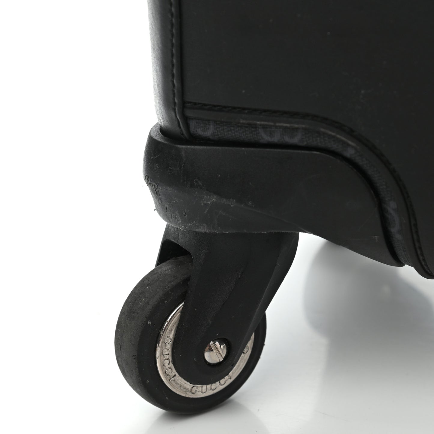 GG Supreme Monogram Gran Turismo Suitcase Black Grey