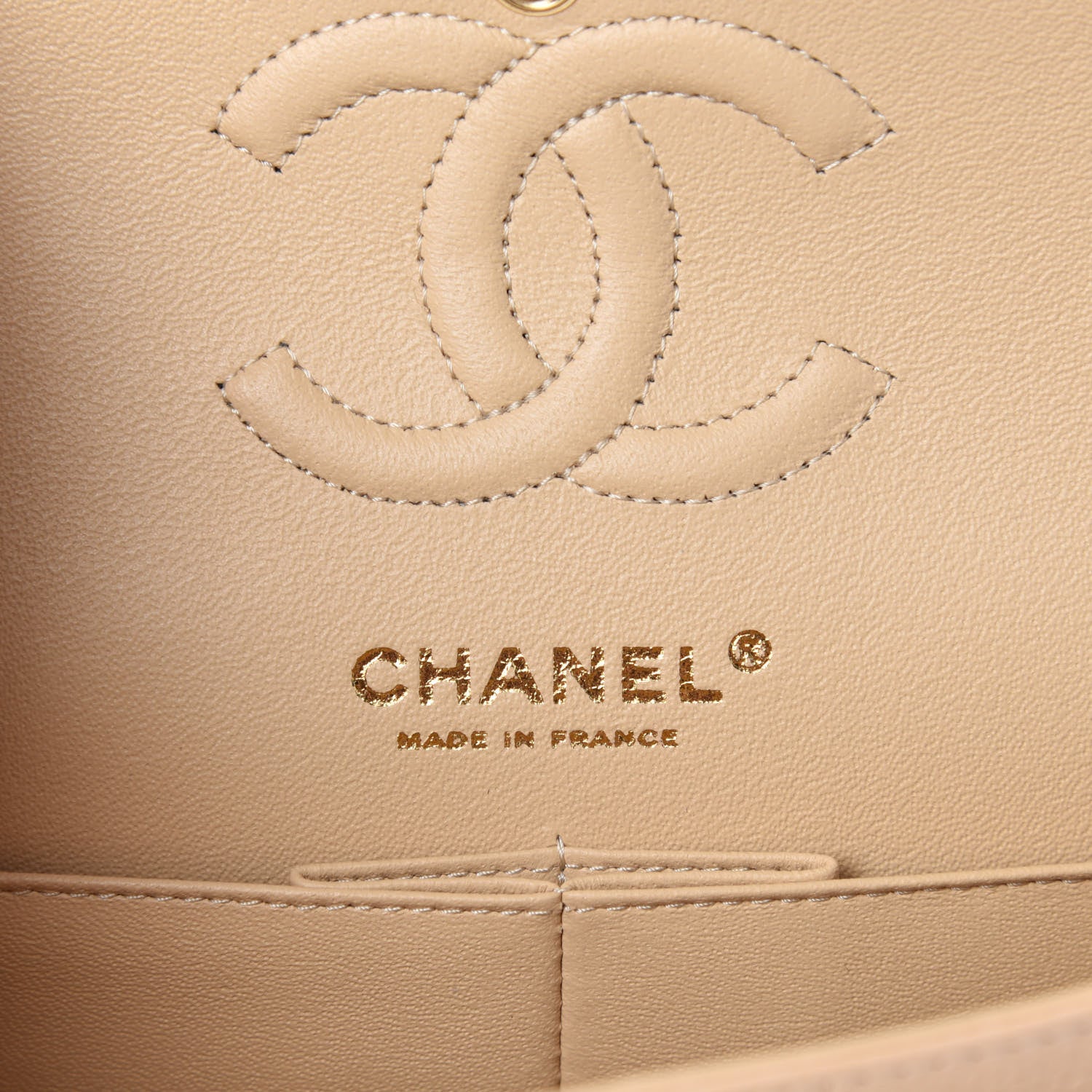 Chanel Caviar Quilted Small Double Flap Beige 8 of 11