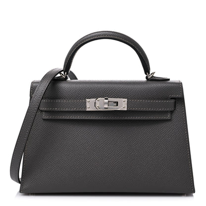 Hermes Epsom Mini Kelly Sellier 20 Gris Meyer 1 of 9