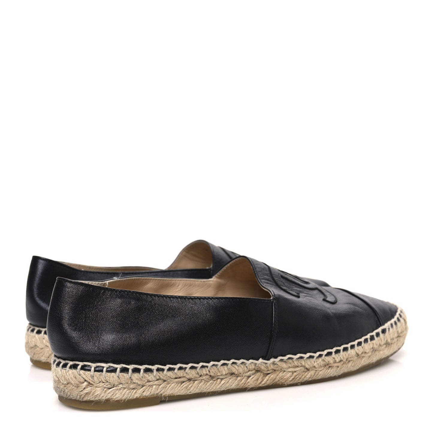 Lambskin CC Espadrilles 41 Black