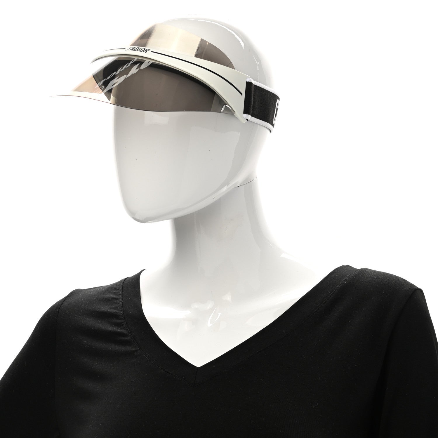 Christian Dior Mirrored DiorClub1 Sun Visor Silver 2 of 9