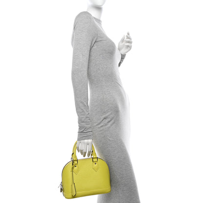 Louis Vuitton Epi Jacquard Alma BB Yellow Citron 2 of 12