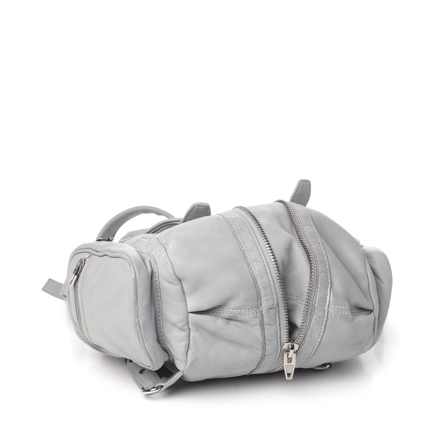 Lambskin Mini Marti Backpack Washed Powder Rhodium Hardware