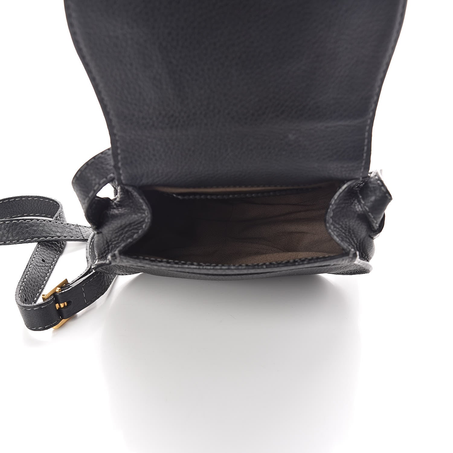 Chloe Calfskin Mini Marcie Round Crossbody Bag Black 5 of 13