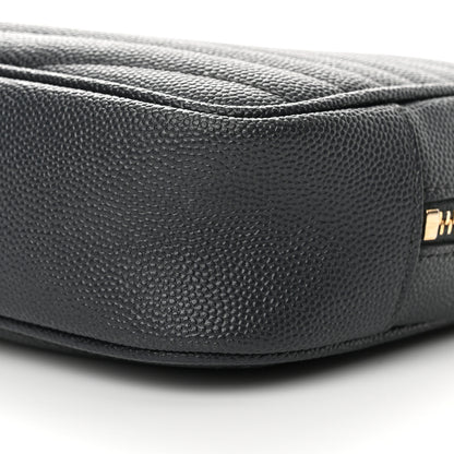 Saint Laurent Grain De Poudre Matelasse Monogram Mini Lou Camera Bag Dark Smog 10 of 11