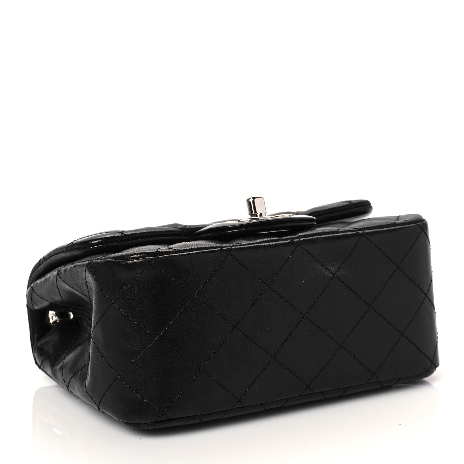 Chanel Lambskin Quilted Mini Square Flap Black 4 of 10
